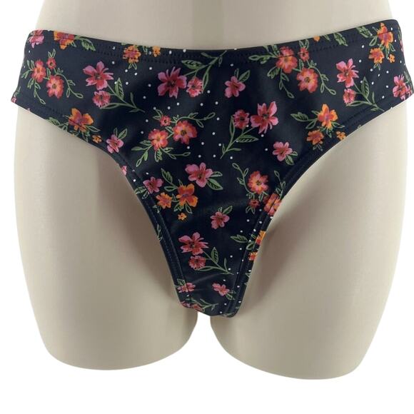 Peek & Beau Fuller Bust High Leg Bikini Bottom Winter Floral Womens Size 10 - Picture 3 of 10